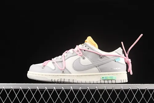 All Categories Nk SB Dunk Series Nk SB Dunk Low Low-top sneakers Pure original version OF x Nk Dunk Low OW Gray SB smashed backboard fashion casual sneakers DM1602-109